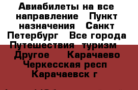 Авиабилеты на все направление › Пункт назначения ­ Санкт-Петербург - Все города Путешествия, туризм » Другое   . Карачаево-Черкесская респ.,Карачаевск г.